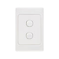 Deta Double Vertical Switch - 2 Gang - Polycarbonate - Indoor Use - SuperSaverAU - view 1