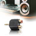 Antsig 3.5mm Plug Dual RCA Audio Adaptor - Bi-Directional - Compact - SuperSaverAU - view 3