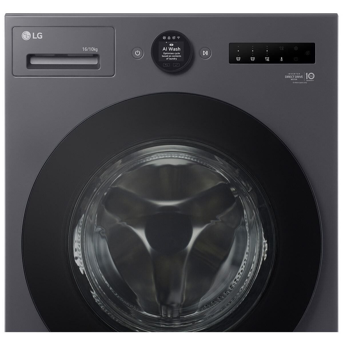 LG Series XL 16kg/10kg Washer Dryer Combo - Steam Allergy Care - Matte Graphite - WXLC-1016G