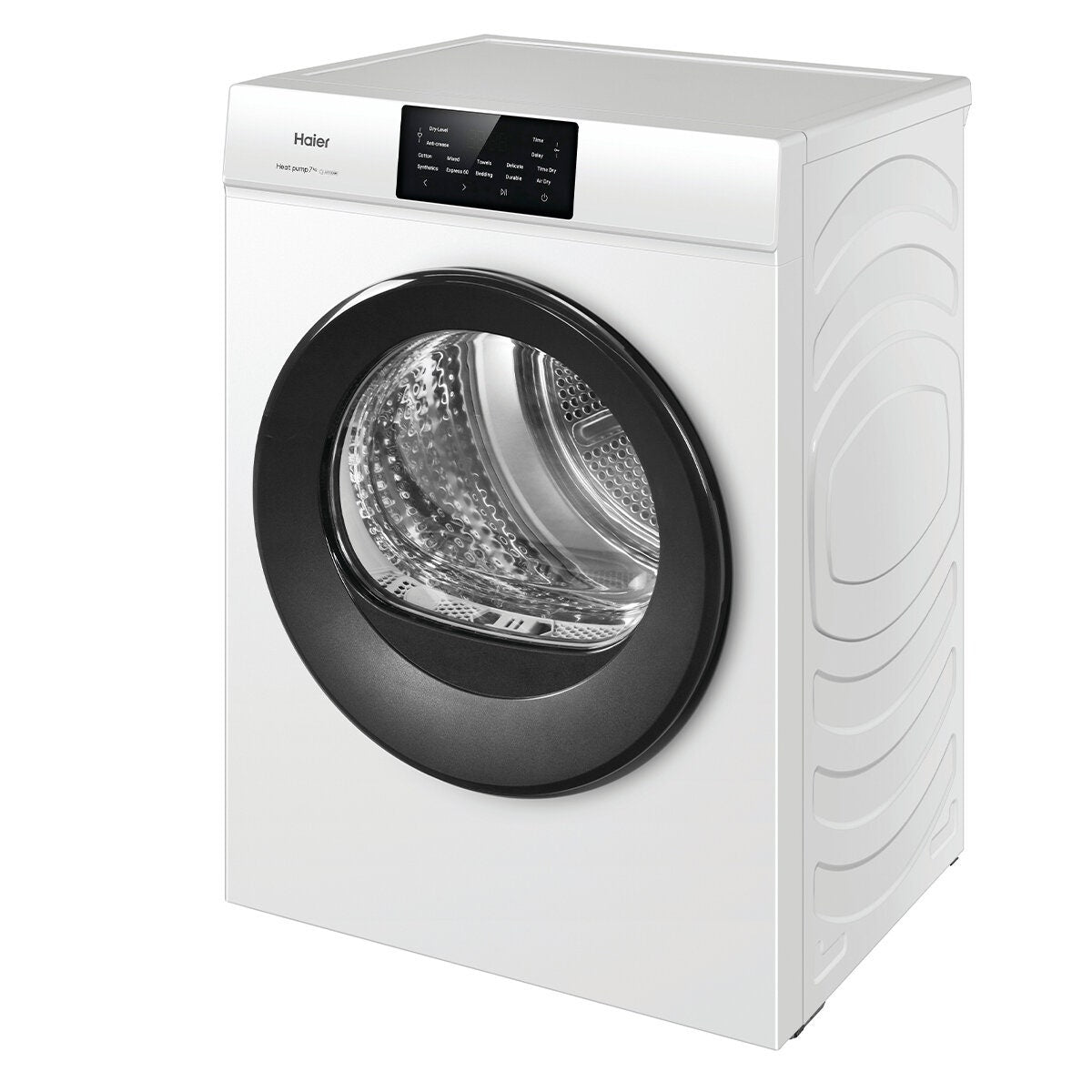 Haier 7kg Slimline Heat Pump Dryer - White, 7 Star Energy Rating, Touch Controls - HDHPS70LW1