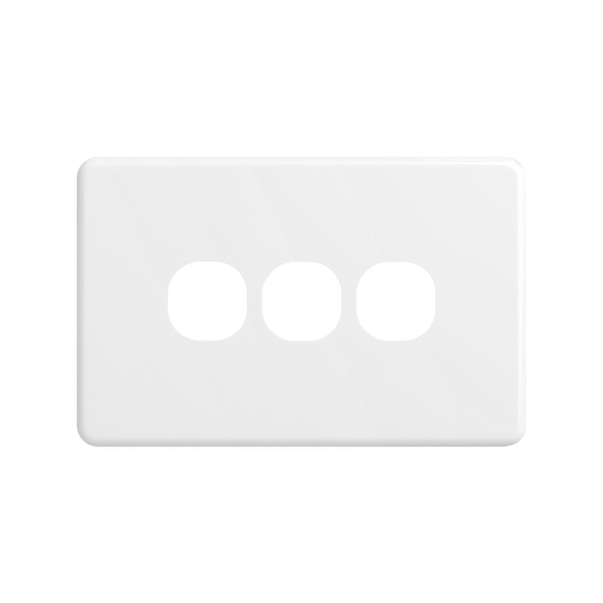 Deta Three Gang Grid Plate - 77mm x 30mm - Polycarbonate - Indoor Use - SuperSaverAU - view 1