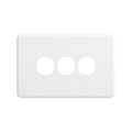 DETA X6 Three Gang Grid Plate White Polycarbonate Customisable