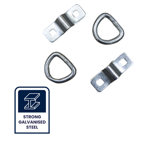 Grunt 1125kg Galvanised Steel Heavy Duty Anchor Point - 2 Pack