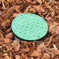 Pope Round Valve Box - Black & Green Polyethylene, Below Ground Solenoid Housing