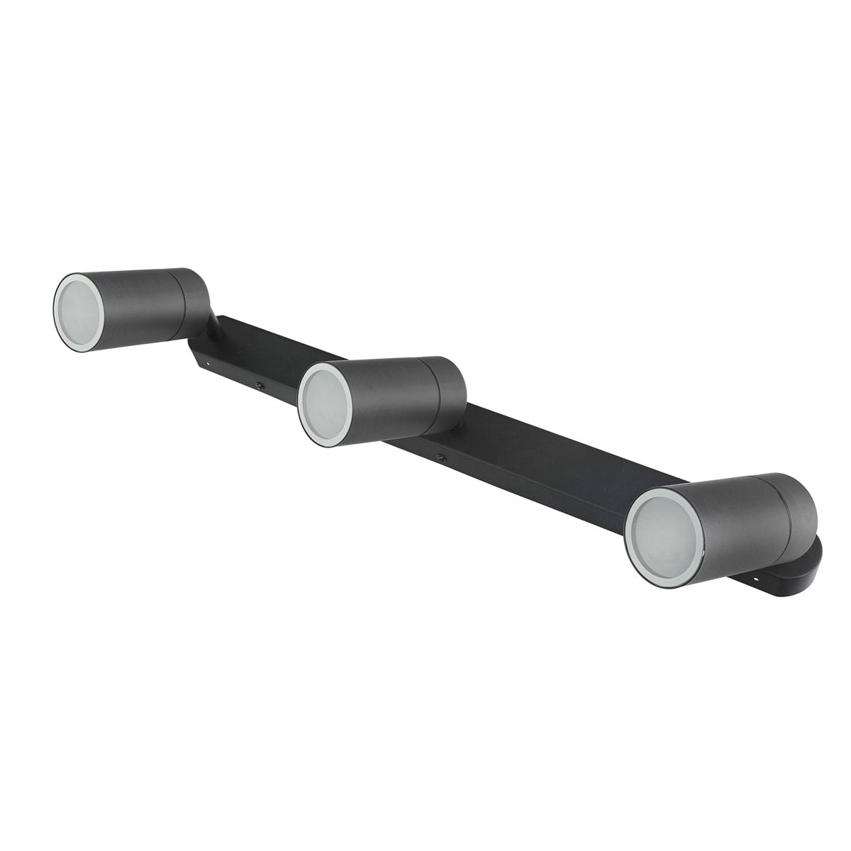 Brilliant Lighting Coolum Triple Wall Light Black 240V Stainless Steel Weather Resistant - SuperSaverAU - view 2