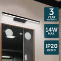 Brilliant Kaji 60cm Black LED Vanity and Wall Light - 350lm - Indoor Use - SuperSaverAU - view 3