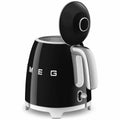 Smeg 50s Retro Style 800mL Mini Electric Kettle - Black, 1400W, Double Wall - KLF05BLAU