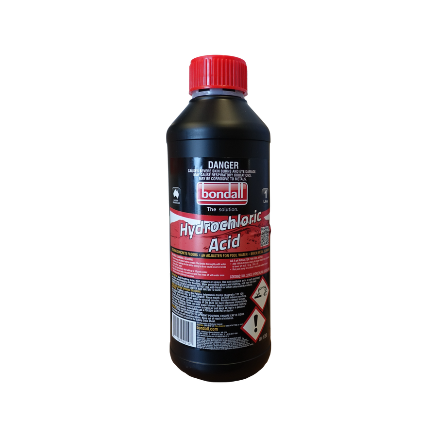 Bondall Hydrochloric Acid 1L - Acid Etching - Surface Prep - Clear - SuperSaverAU - view 1
