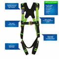 Bailey Fall Protection Universal Padded Harness - 1.67kg - Ergonomic Design - SuperSaverAU - view 4