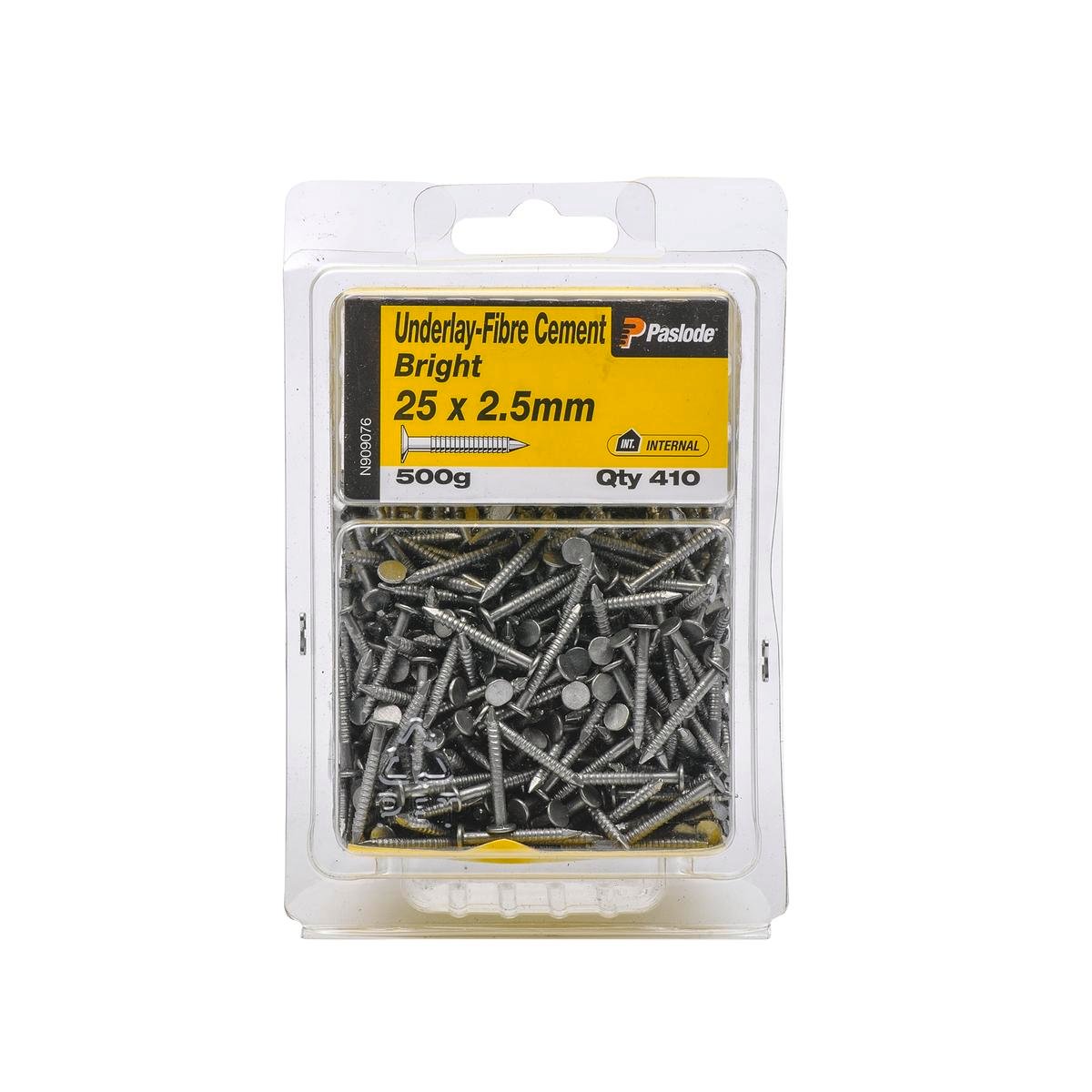 Paslode Underlay Cement Nails 25 x 2 5mm Bright Steel 410 Pack - SuperSaverAU - view 1