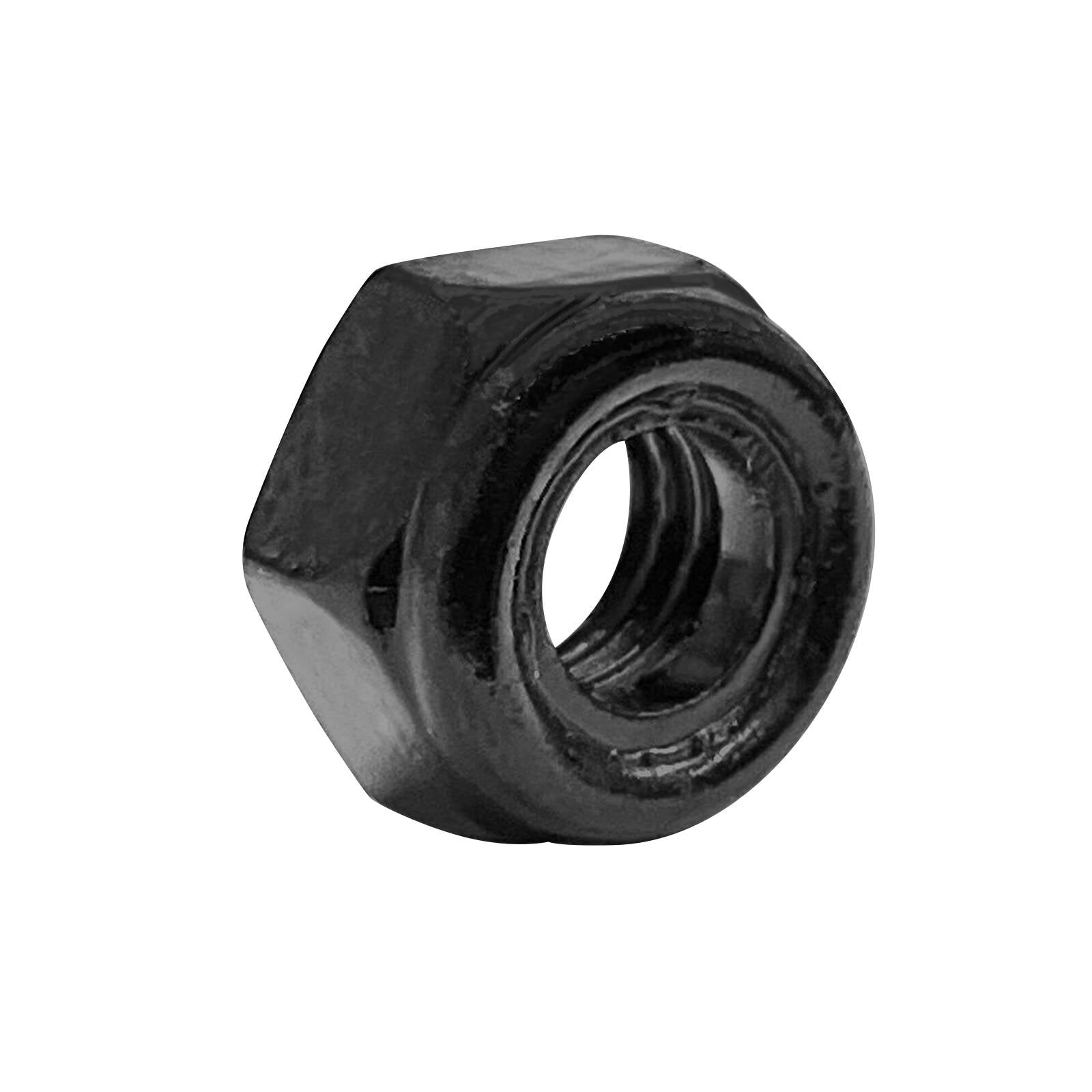 Pinnacle M8 Black Ruspert Nylon Lock Nut 6 Pack Vibration-Resistant Fastener