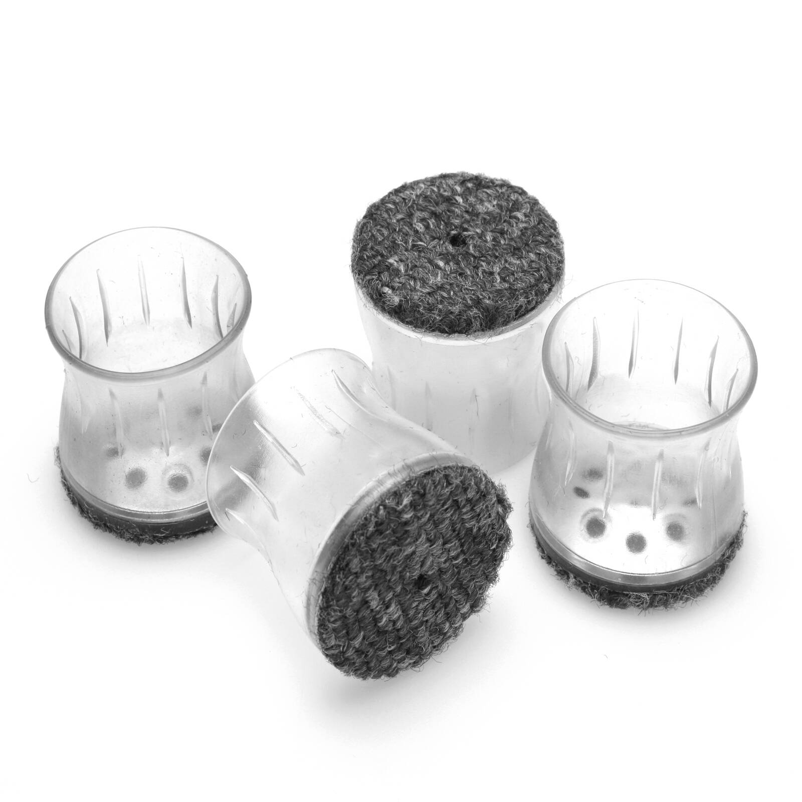 Slipstick M6 35-42mm Clear Sleeve Outdoor Berber Furniture Floor Protector 4 Pack