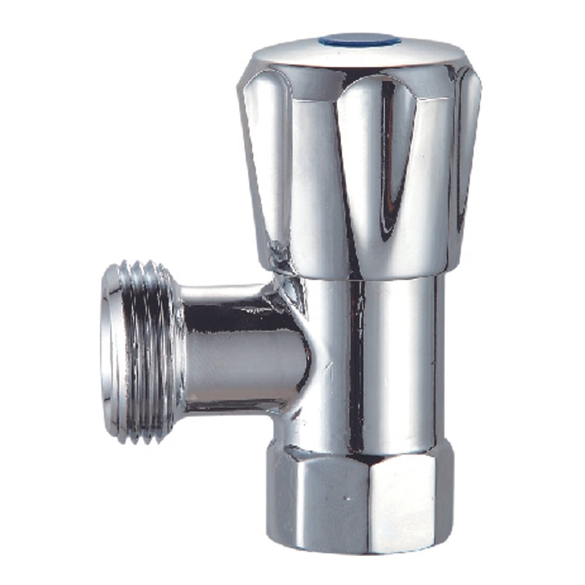 Syneco 20mm Chrome 1/2 Turn Washing Machine Cock - Lead-Free Brass - WaterMark Certified - SuperSaverAU - view 1