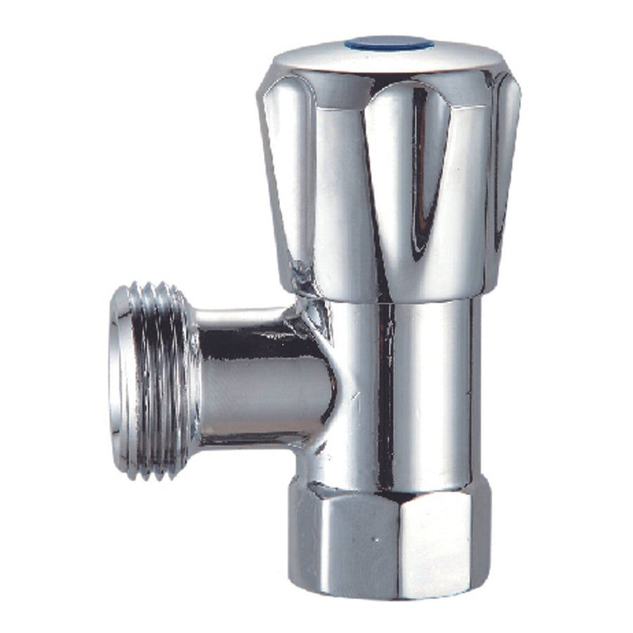 Syneco 20mm Chrome 1/2 Turn Washing Machine Cock - Lead-Free Brass - WaterMark Certified - SuperSaverAU - view 1