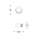 Zenith M10 Hex Nuts - Stainless Steel 304 Grade - 40 Pack - Durable - SuperSaverAU - view 3