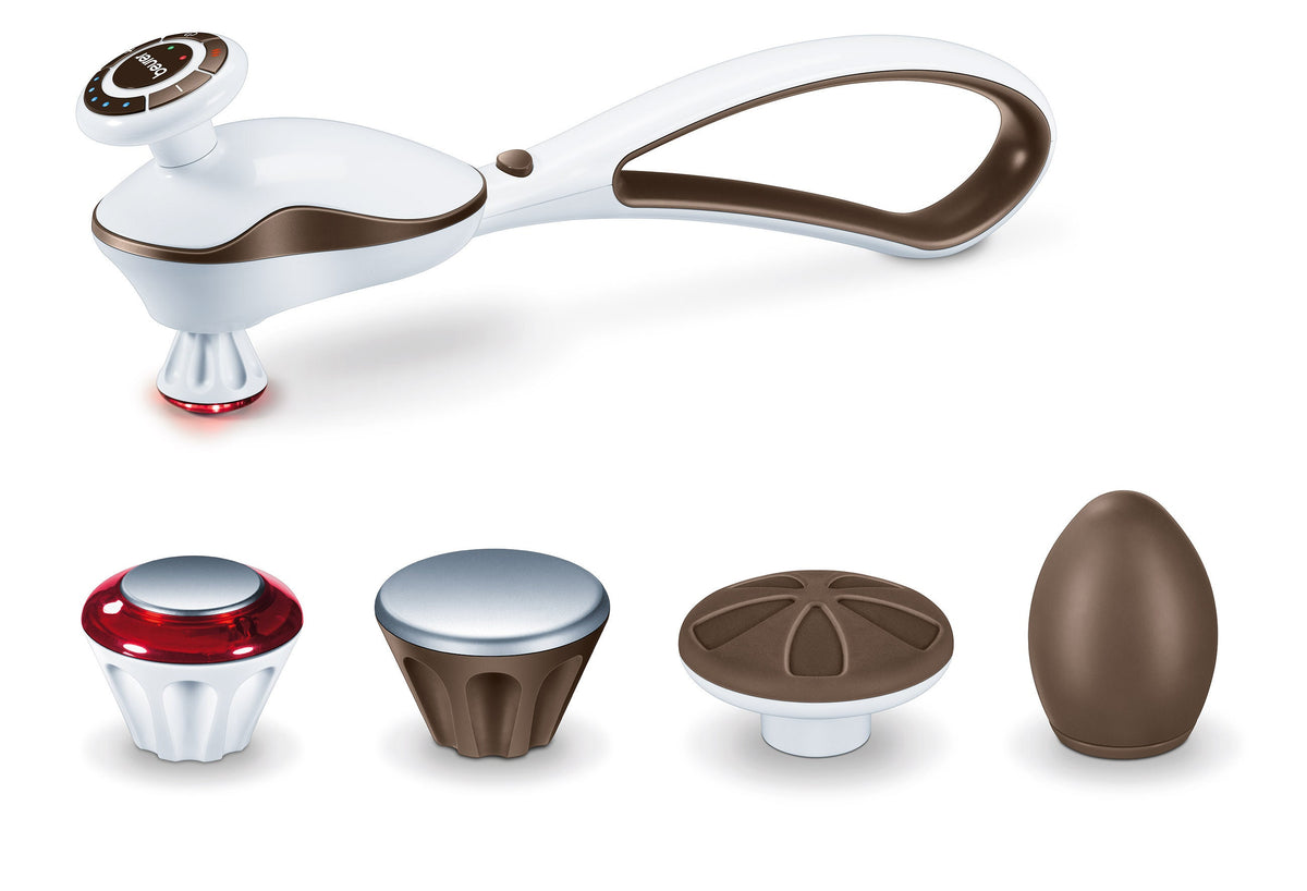 Beurer Tapping Massager - Five Intensity Levels - Four Attachments - Two Hour Battery Life - MG510