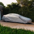 Weathershield Outdoor Sedan Car Cover - 1500mm x 4900mm - Silver - Weather-Resistant - SuperSaverAU - view 5