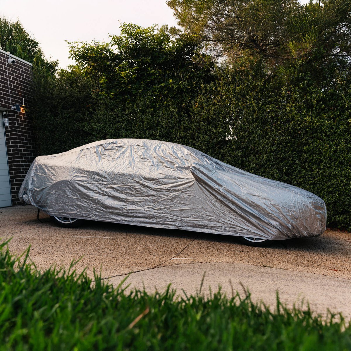 Weathershield Outdoor Sedan Car Cover - 1500mm x 4900mm - Silver - Weather-Resistant - SuperSaverAU - view 5