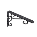 Carinya 200 x 150mm Dark Grey Powder Coated Steel Scroll Stayed Bracket 200kg