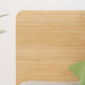 Zinus Arden King Bamboo Wood Bed Frame - Natural Finish, Built-In Headboard, Slatted Base - AU-FPWNH2ZC-08K