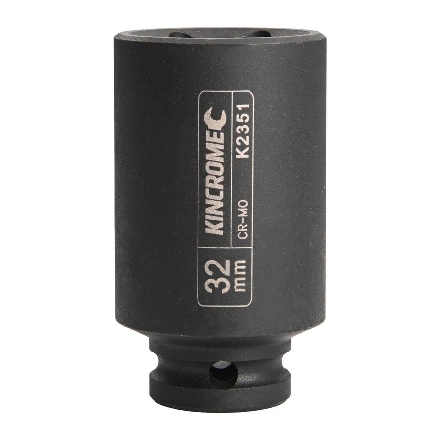 Kincrome 32mm Deep Impact Socket Cr-Mo Steel Rust Resistant 1/2 Drive - SuperSaverAU - view 1
