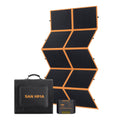 Portable Solar Blanket 360W - Black and Orange - HPBC Cells, MPPT Controller, ETFE Coated, Folds to 48 x 43cm