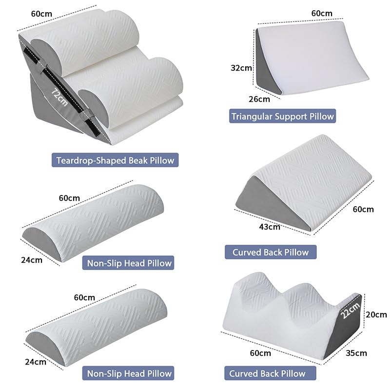 Orthopaedic Bed Wedge Pillow Set - 6 Piece