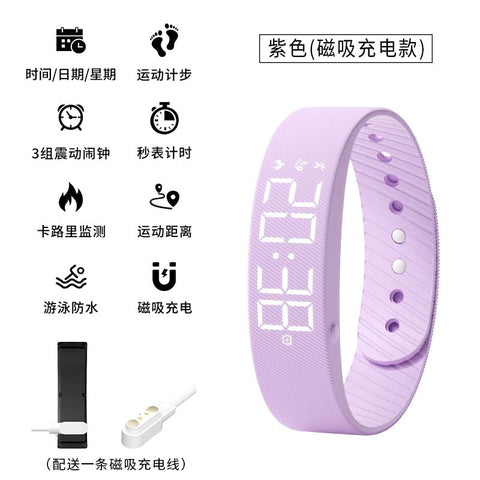 Silent Vibrating Alarm Wristband - USB Rechargeable, IP65