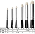 Professional Wool Dry Brush Set - 6 Sizes