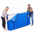 Mattress Bag for Moving and Storage - Single - 120gsm PE Tarp, 8 Heavy Duty Handles, Zip on Three Sides, Water Resistant