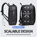 Travel Laptop Backpack 16" with USB Charging Port - Black