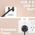 Arlec Grid Connect White Smart Plug In Socket with USB
