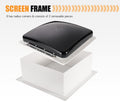 12V Caravan Roof Vent Fan - 355 x 355mm - Reversible Airflow, 3 Speeds, 10 Blades, Under 44dB, Fits 14 Inch Openings