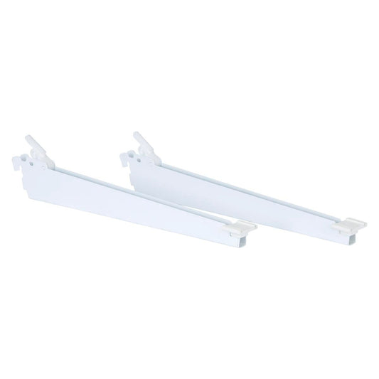 Flexi Storage Home Solutions Shoe Shelf Bracket 350mm Steel White 2 Pack