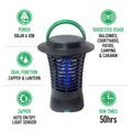 Gecko Solar USB Rechargeable Zapper - 175mm - High Impact Plastic - Lantern - SuperSaverAU - view 2
