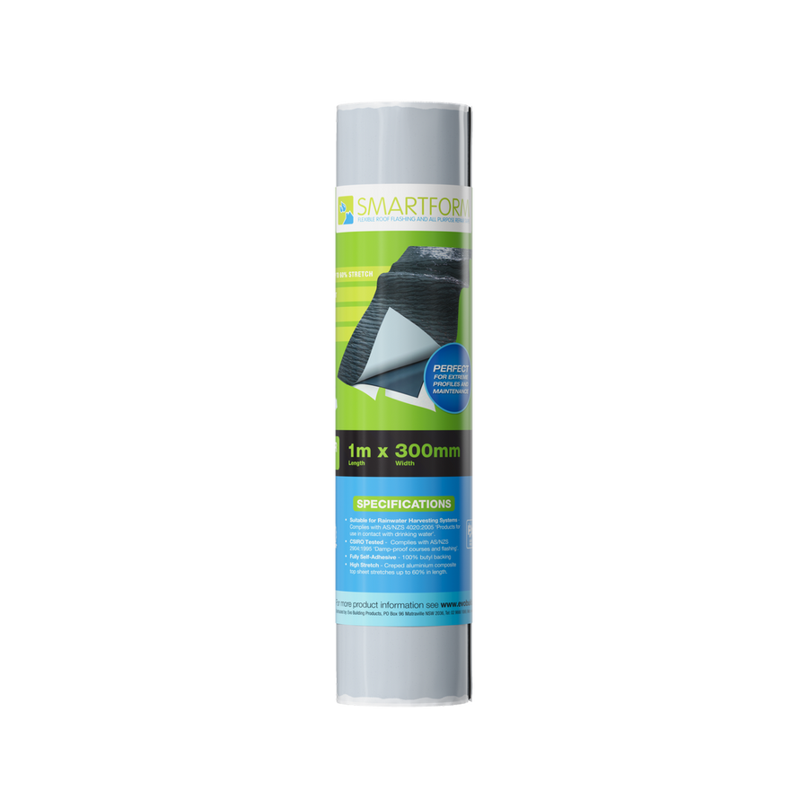 Smartform Black Lead Free Flashing 300mm x 1m - Flexible Waterproof Seal - SuperSaverAU - view 1
