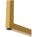 Zinus home office computer desk 160cm - gold frame, wide desktop, durable build - AU-UTDDT1ZC-63G