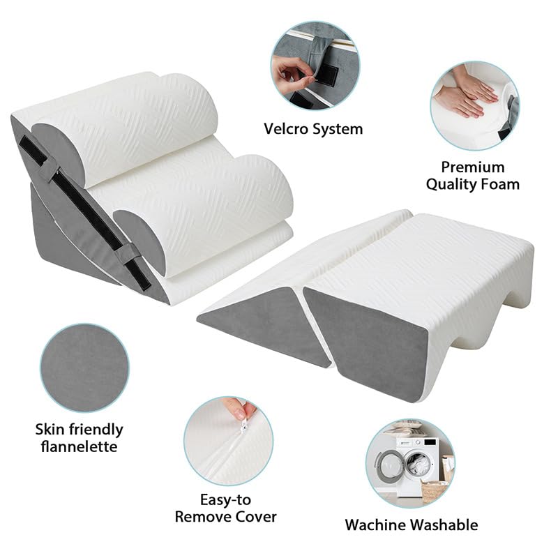 Orthopaedic Bed Wedge Pillow Set - 6 Piece