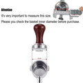 51mm Coffee Tamper with Aluminium Alloy Base and Wooden Handle for Espresso Machines - view 3