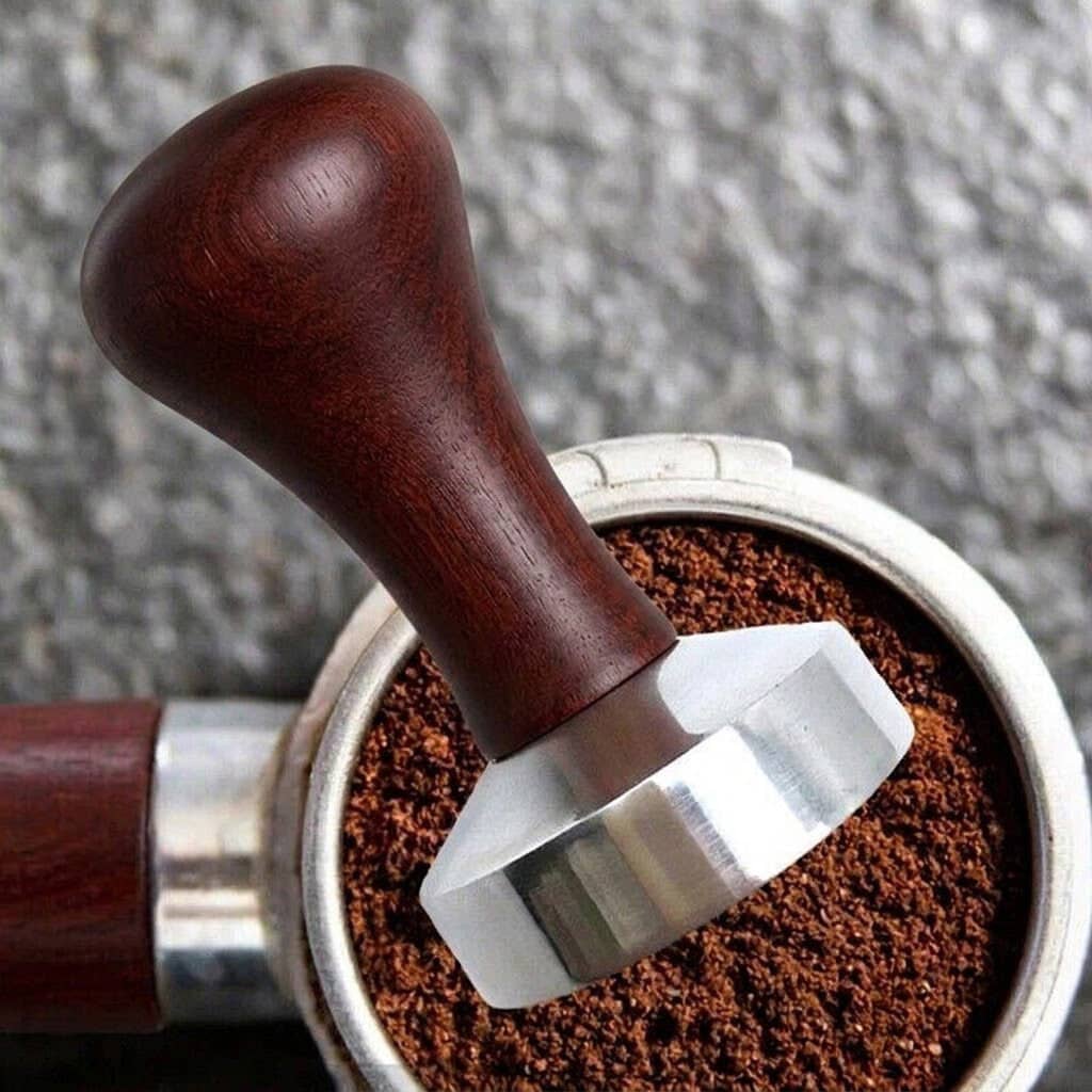 51mm Coffee Tamper with Aluminium Alloy Base and Wooden Handle for Espresso Machines - view 5
