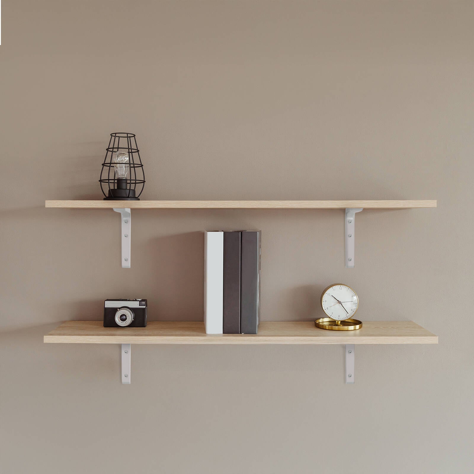 Carinya 125 x 150mm White Powder Coated Steel Angle Bracket, 35kg, Wall Mount