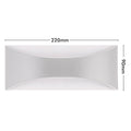 Arlec 8W 240V White Marina CCT LED Exterior Wall Light, Diecast Aluminium Weather Resistant Outdoor ABL410WH