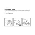 Surface Gard 38mm Round Self Adhesive Plastic Sliders, Suits 38mm Legs, 8 Pack