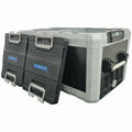 EvaKool 96L Travelmate dual zone portable fridge - Black/Silver - Internal LED light - TMDZ-95