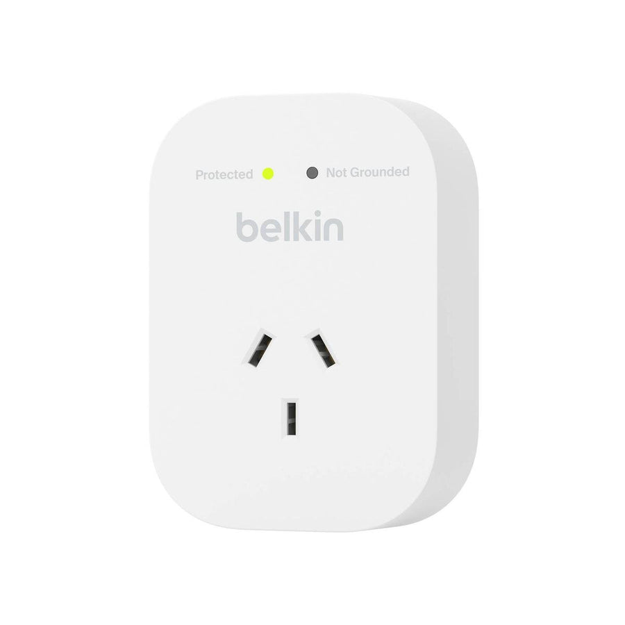 Belkin 1 Outlet Surge Protector - 1800 Joules - RCM Certified - Compact Design - SuperSaverAU - view 1