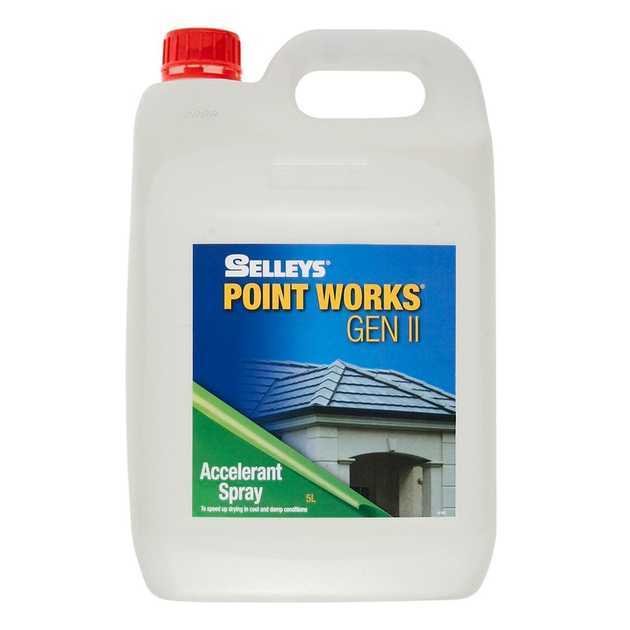 Selleys Point Works Accelerant Spray 5L Water Based Fast Drying - SuperSaverAU - view 1