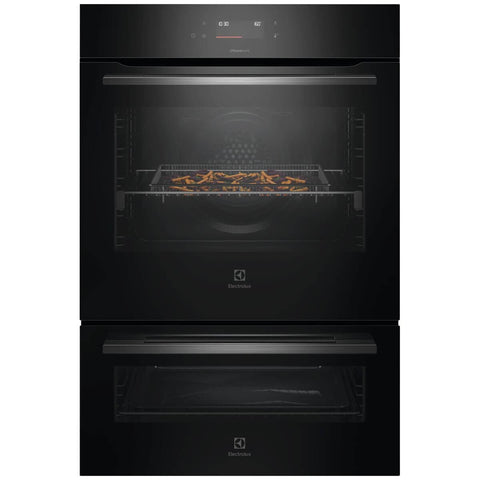 Electrolux 60cm Series 600 Double Oven - Dark Stainless Steel, Pyrolytic Cleaning, Food Probe - EVEP6626DF