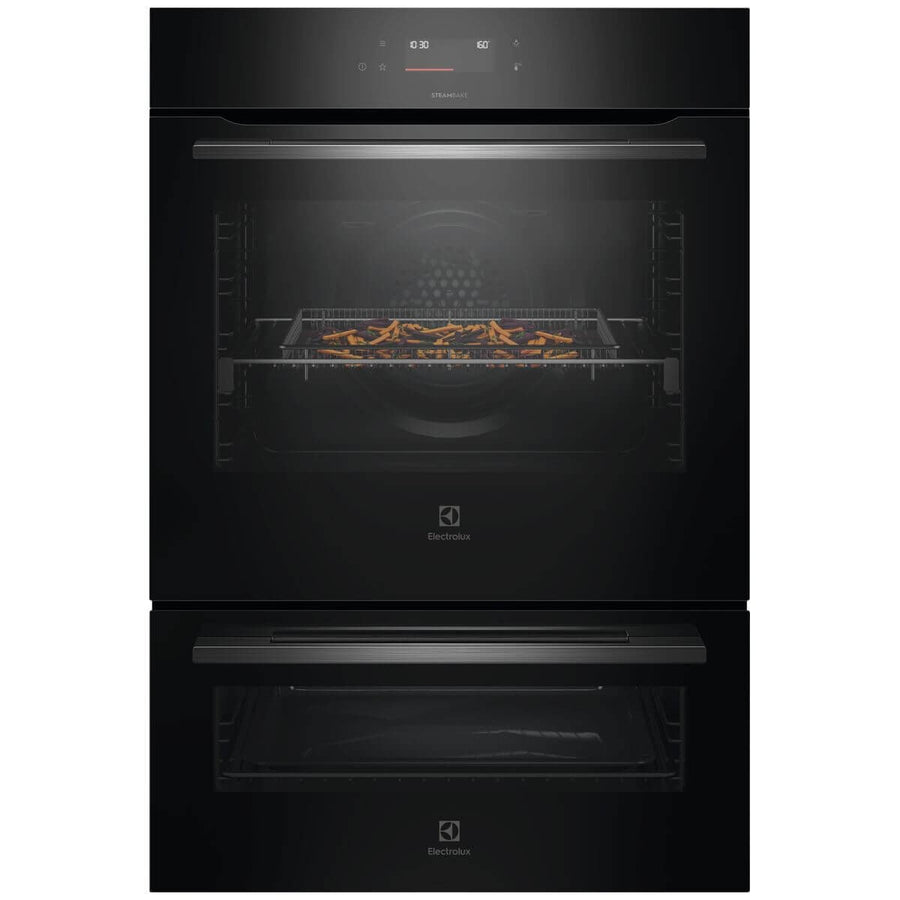 Electrolux 60cm Series 600 Double Oven - Dark Stainless Steel, Pyrolytic Cleaning, Food Probe - EVEP6626DF