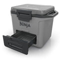 Ninja 28L FrostVault Hard Cooler with Dry Zone - Slate Grey, Lockable Lid, Fits 48 Cans - FB131GY