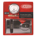 Lockwood 001 Double Cylinder Deadlatch, Satin Chrome Zinc Alloy